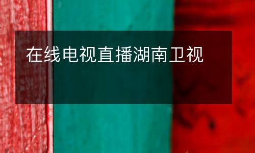 在線電視直播湖南衛(wèi)視